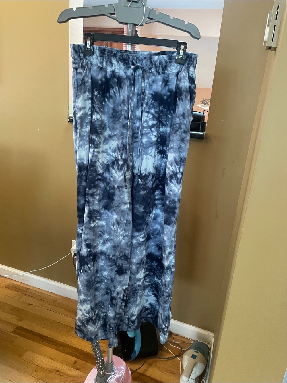 Style & Co. Blue Tie-Dye Loose Fit Lounge Pants, L, Excellent Condition